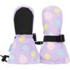 JAN & JUL Girls’ Insulated Waterproof Snow Mittens for Toddler and Kids(No Thumb: Macarons (Rated: -15 ℃))