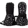 JAN & JUL Mittens for Baby Toddler Kids, Waterproof Insulated Winter Gloves for Girls(No Thumb: Black Star (Rated: -15 ℃))