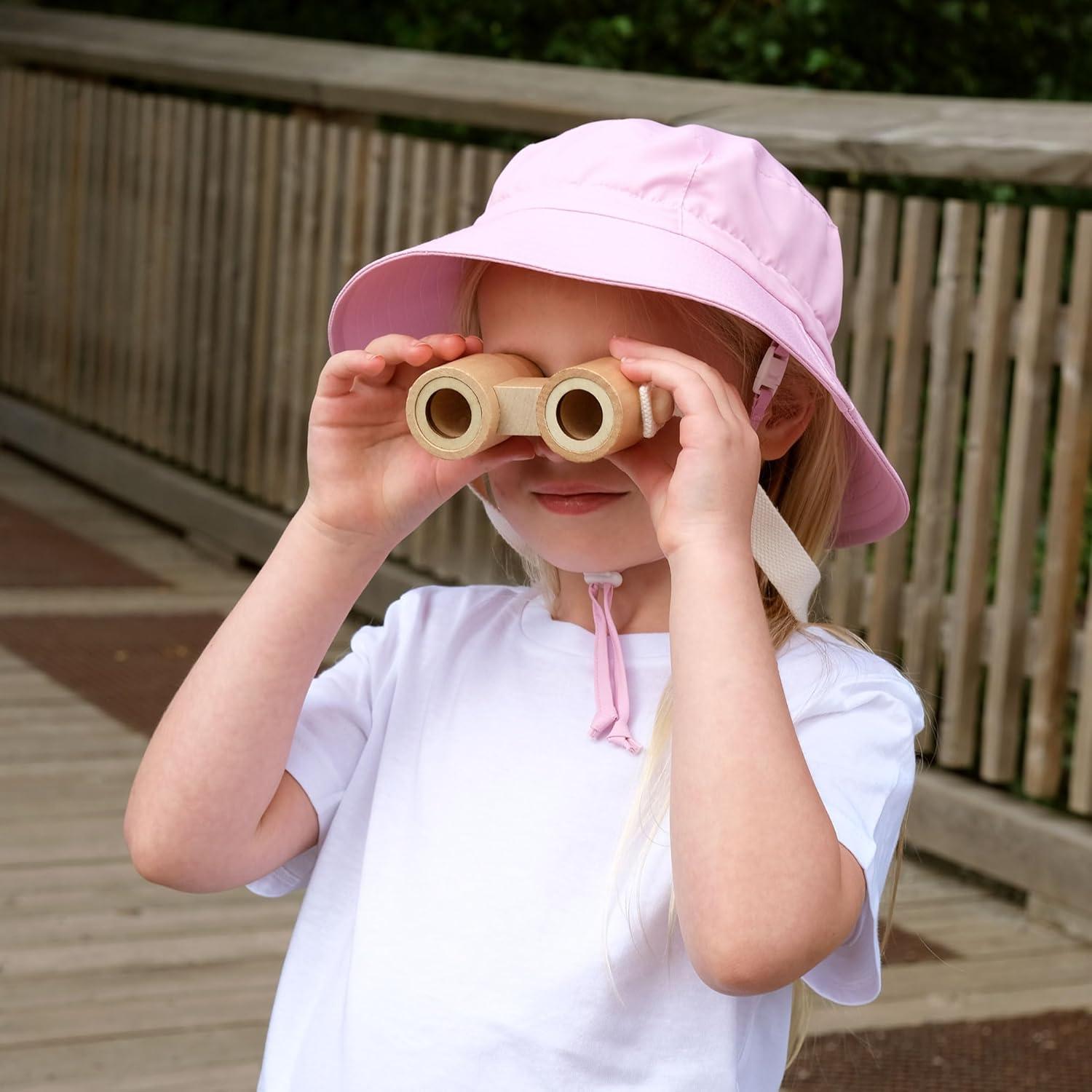 imageJAN ampamp JUL Girls GrowwithMe Cotton Bucket SunHats for Baby and KidsPink Sorbet
