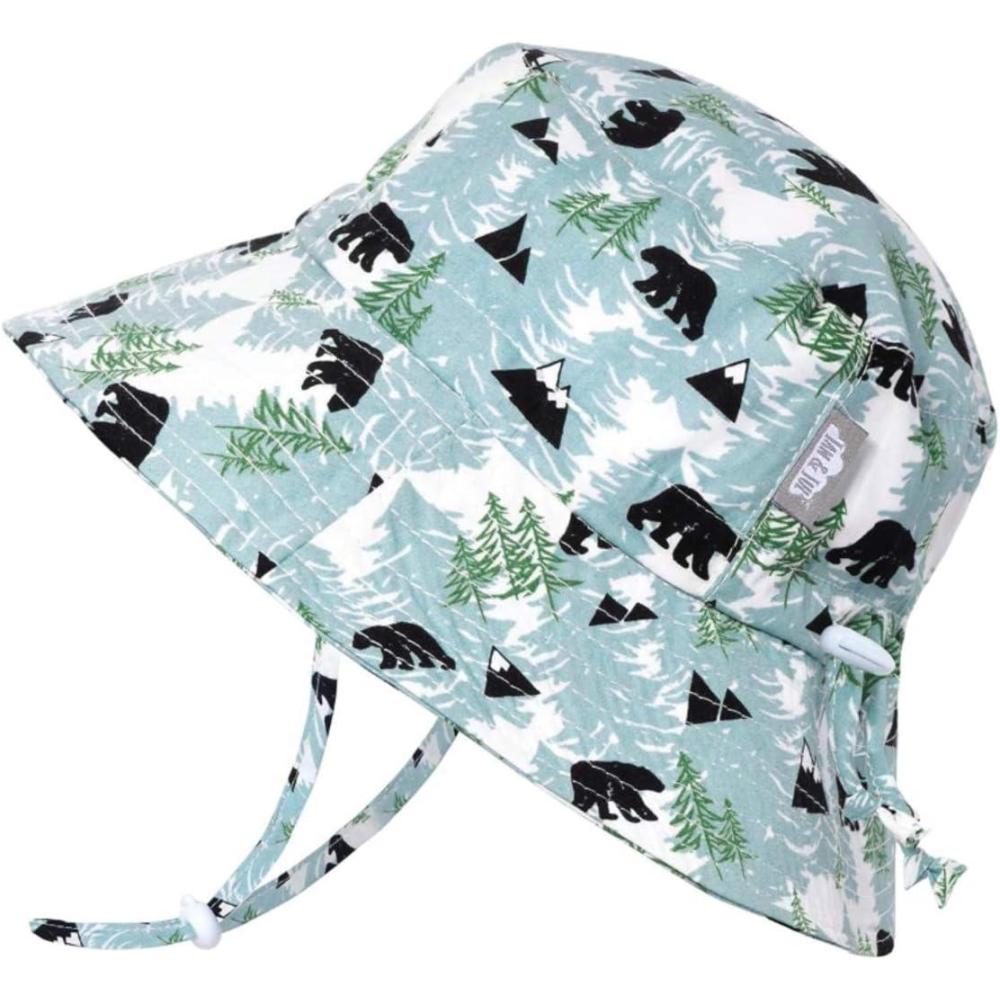 imageJAN ampamp JUL Girls GrowwithMe Cotton Bucket SunHats for Baby and KidsBear