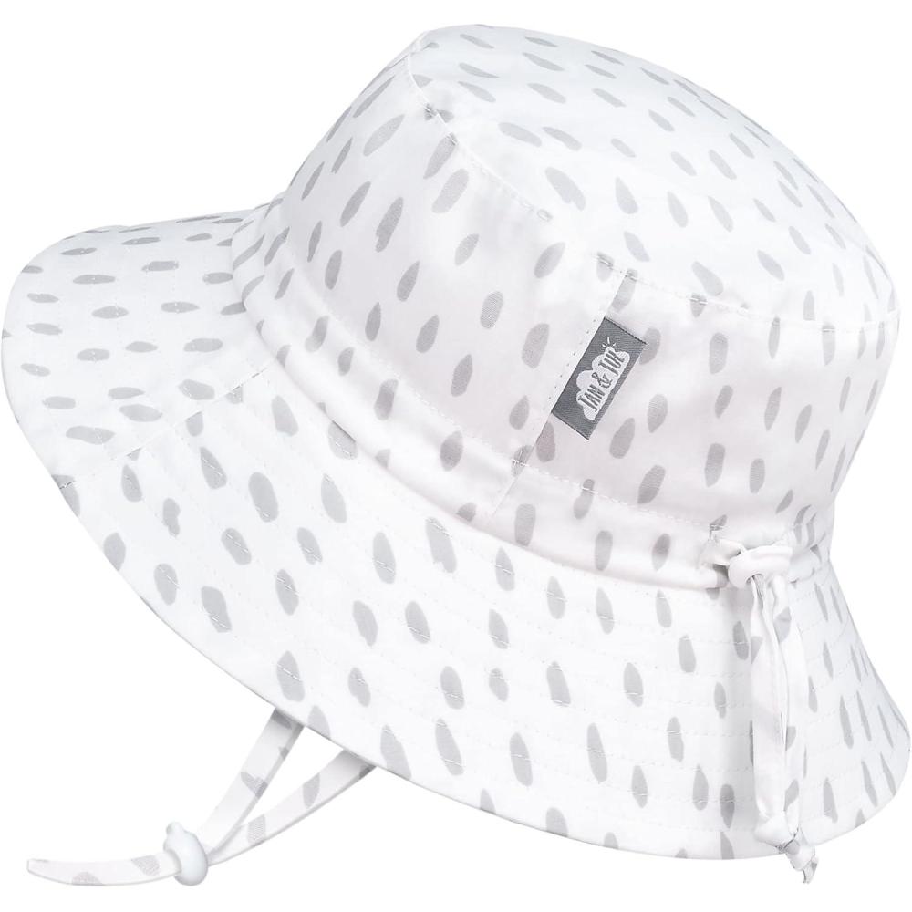 imageJAN ampamp JUL Girls GrowwithMe Cotton Bucket SunHats for Baby and KidsSpring Showers