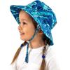 JAN & JUL Girls’ Grow-with-Me Cotton Bucket Sun-Hats for Baby and Kids(Cool Tropical)