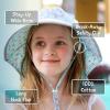 JAN & JUL Girls’ Grow-with-Me Cotton Xplorer Sun Hat with Large Brim(Juniper Green)