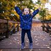 JAN & JUL Waterproof Fleece Lined Rain Jacket, Raincoat for Kids(Fleece-lined: Constellations)