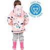 JAN & JUL Waterproof Fleece Lined Rain Jacket, Raincoat for Kids(Fleece-lined: Dreamscape)