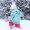 JAN & JUL Waterproof Fleece Lined Rain Jacket, Raincoat for Kids(Fleece-lined: Watermelon Pink)