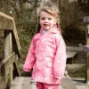 JAN & JUL Waterproof Rain Jacket, Raincoat for Kids(Thin-lined: Hearts)