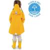 JAN & JUL Waterproof Rain Jacket, Raincoat for Kids(Thin-lined: Yellow)