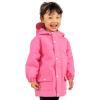 JAN & JUL Waterproof Fleece Lined Rain Jacket, Raincoat for Kids(Fleece-lined: Watermelon Pink)