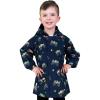 JAN & JUL Waterproof Rain Jacket, Raincoat for Kids(Thin-lined: Big Trucks)