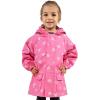 JAN & JUL Waterproof Rain Jacket, Raincoat for Kids(Thin-lined: Hearts)