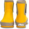 Baby Toddler Kids Natural Rubber Rain Boots Easy-on with Soft Cotton Lining for Girls Boys(Bright Yellow With Handles)
