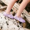 JAN & JUL Quick-Dry Water Shoes for Baby & Toddler with Flexible Soles(Lavender Ice Cream)