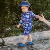 JAN & JUL Quick-Dry Water Shoes for Baby & Toddler with Flexible Soles(Manta Ray)