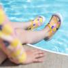 JAN & JUL Quick-Dry Water Shoes for Baby & Toddler with Flexible Soles(Summer Citrus)