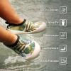 JAN & JUL Quick-Dry Water Shoes for Baby & Toddler with Flexible Soles(Summer Citrus)