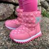 JAN & JUL Baby Girls Snow Boots, Insulated for Winter (Hearts, Size 5.5 Toddler)