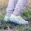 JAN & JUL Slip-on Kids Knit Shoes, Breathable Machine Washable Sneakers(Jelly Jumper Doodle Shoes: Honeydew)