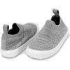 JAN & JUL Slip-on Kids Knit Shoes, Breathable Machine Washable Sneakers(Xplorer Knit Shoes: Grey)