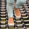 JAN & JUL Slip-on Kids Knit Shoes, Breathable Machine Washable Sneakers(Xplorer Knit Shoes: Khaki)