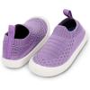 JAN & JUL Slip-on Kids Knit Shoes, Breathable Machine Washable Sneakers(Xplorer Knit Shoes: Lavender)