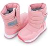 JAN & JUL Water-Resistant Snow Boots for Toddlers and Kids(Toasty-dry Tall: Dusty Pink)