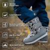 JAN & JUL Water-Resistant Snow Boots for Toddlers and Kids(Toasty-dry Tall: Neon Peaks)