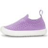 JAN & JUL Slip-on Kids Knit Shoes, Breathable Machine Washable Sneakers(Xplorer Knit Shoes: Lavender)
