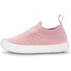 JAN & JUL Slip-on Kids Knit Shoes, Breathable Machine Washable Sneakers(Xplorer Knit Shoes: Pale Pink)
