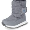 JAN & JUL Water-Resistant Snow Boots for Toddlers and Kids(Toasty-dry Tall: Heather Grey)