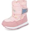 JAN & JUL Water-Resistant Snow Boots for Toddlers and Kids(Toasty-dry Tall: Pink Forest)