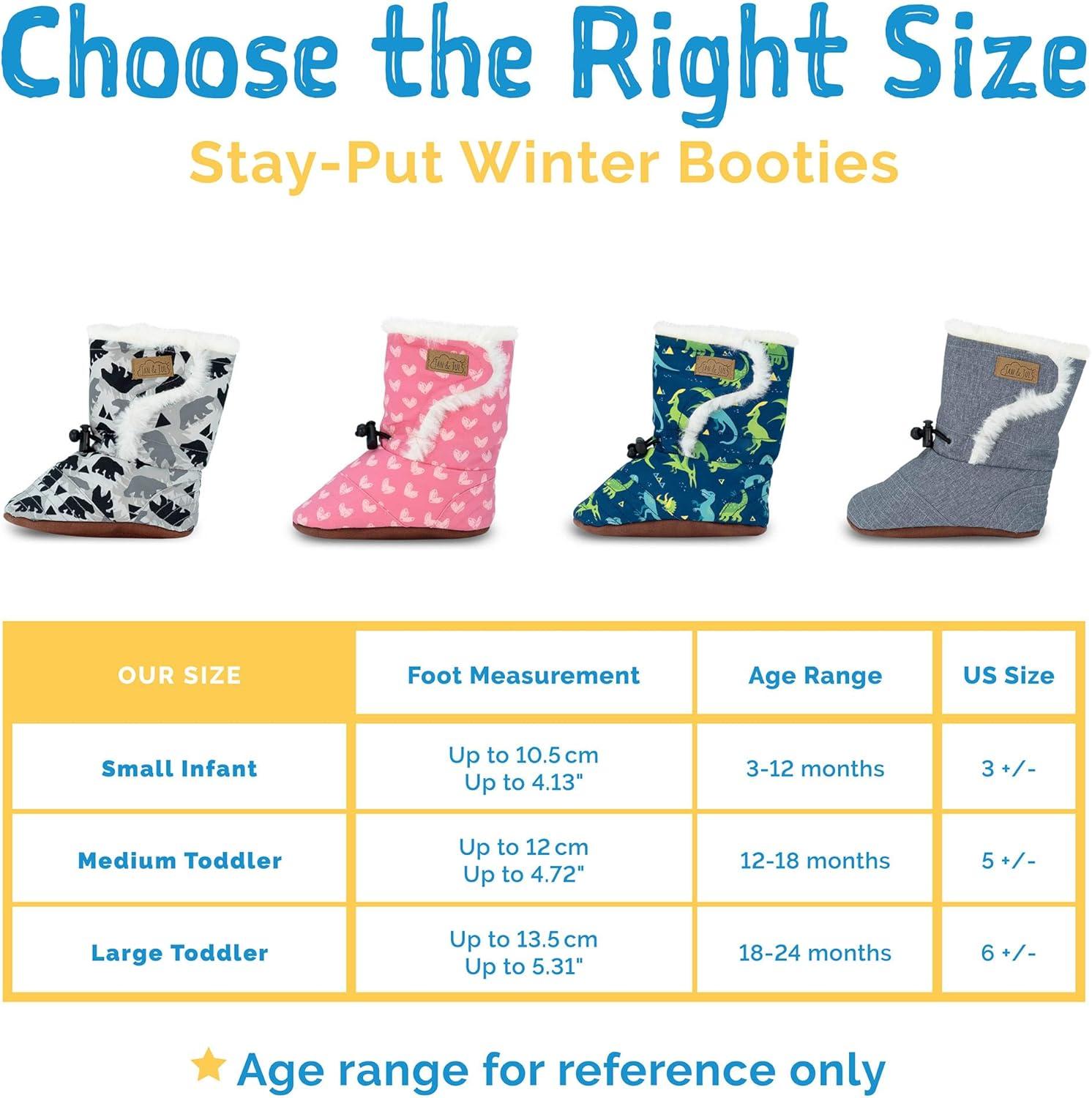 imageJAN ampamp JUL Winter Booties Boots Baby for Toddler SizePink Rainbow