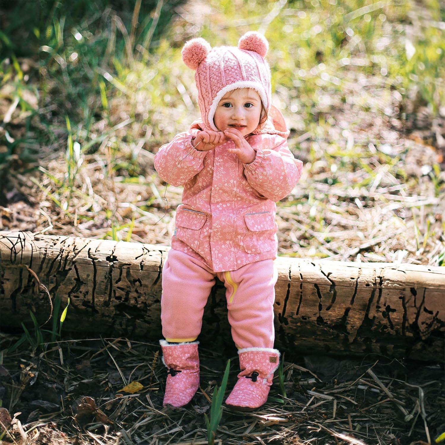 imageJAN ampamp JUL Winter Booties Boots Baby for Toddler SizePrairie Flowers