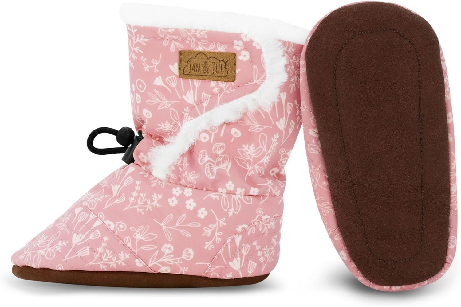 imageJAN ampamp JUL Winter Booties Boots Baby for Toddler SizePrairie Flowers