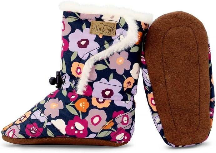 imageJAN ampamp JUL Winter Booties Boots Baby for Toddler SizeWinter Flowers
