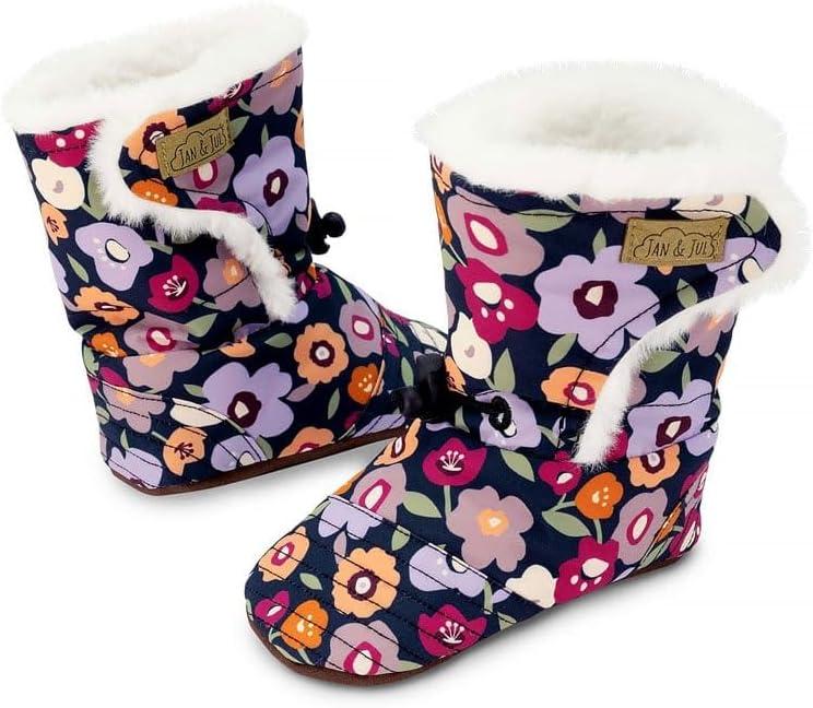 imageJAN ampamp JUL Winter Booties Boots Baby for Toddler SizeWinter Flowers