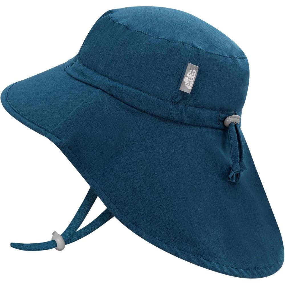 imageJAN ampamp JUL 50 UPF QuickDry SunHats for BoysDeep Teal