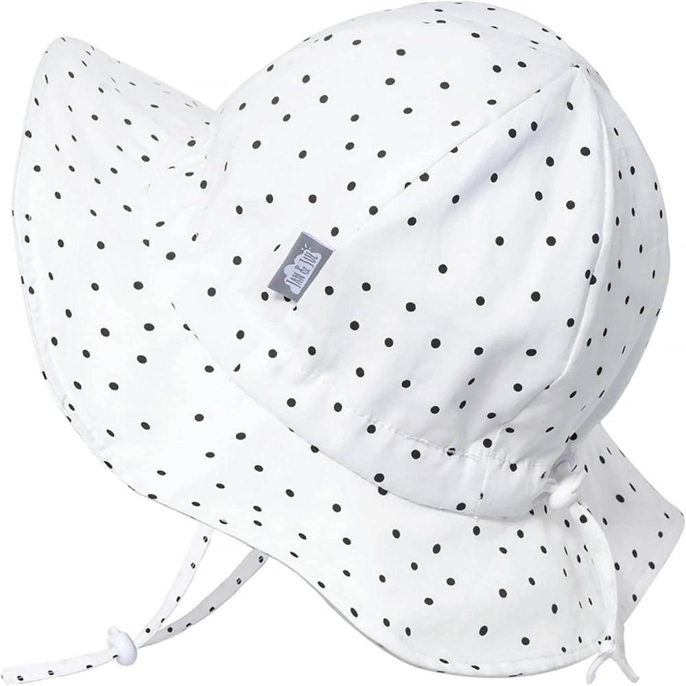 imageJAN ampamp JUL Adjustable Cotton Floppy Sun Hat with 50 UPF Protection for GirlsDots
