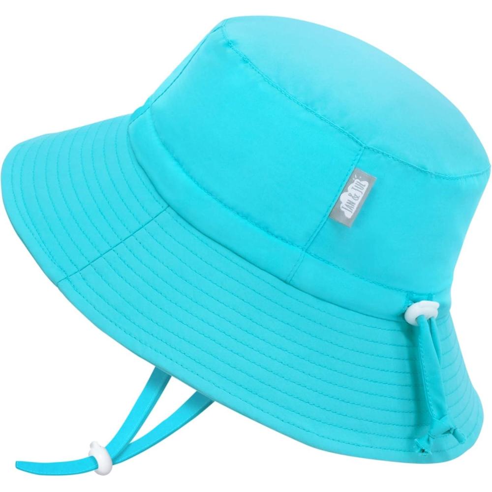 imageJAN ampamp JUL Quick Dry SunHat with Neck Flap for Swimming Boys Beach HatTeal