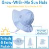 JAN & JUL Adjustable Cotton Floppy Sun Hat with 50+ UPF Protection for Girls(Prairie Flowers)