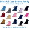 JAN & JUL Fleece Cozy Booties for Babies and Toddlers(Navy)