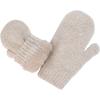JAN & JUL Fleece Lined Knit Mittens for Babies and Toddlers(Mitten: Wheat Field)