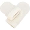 JAN & JUL Fleece Lined Knit Mittens for Babies and Toddlers(Thumbless Mitten: Vanilla Cream)