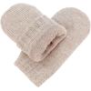 JAN & JUL Fleece Lined Knit Mittens for Babies and Toddlers(Thumbless Mitten: Wheat Field)