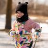 JAN & JUL Knit Bear Winter Hat for Babies and Toddlers(Jet Black)