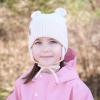 JAN & JUL Knit Bear Winter Hat for Babies and Toddlers(Light Pink)