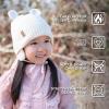 JAN & JUL Knit Bear Winter Hat for Babies and Toddlers(Vanilla Cream)