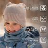 JAN & JUL Knit Bear Winter Hat for Babies and Toddlers(Wheat Field)