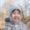 JAN & JUL Knit Pom-Pom Winter Hat, Fleece Lined Baby Beanie for Boys and Girls(Soft Grey)