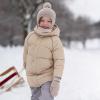 JAN & JUL Knit Pom-Pom Winter Hat, Fleece Lined Baby Beanie for Boys and Girls(Wheat Field)